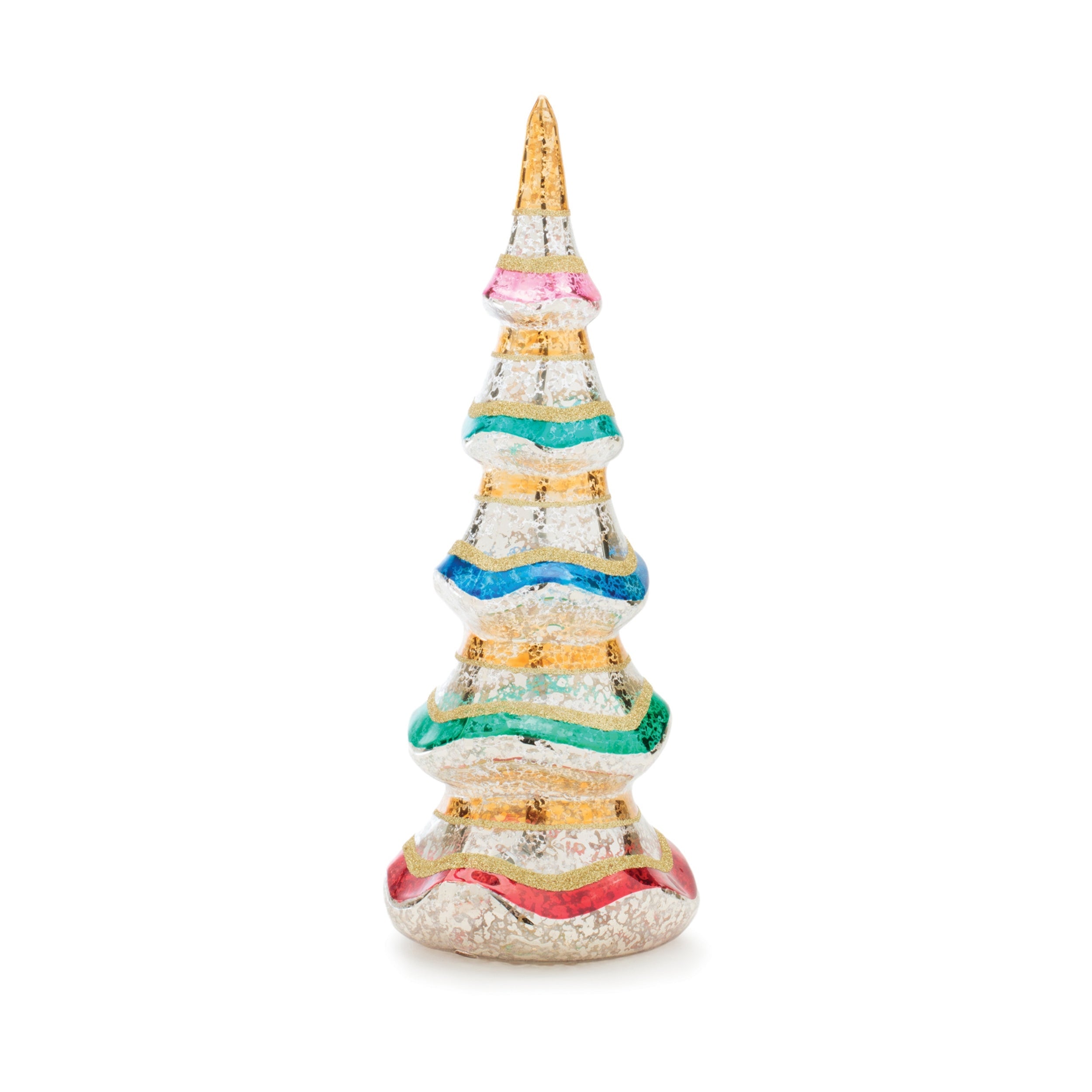 Multicolor Mercury Glass Pine Tree (Set of 3)
