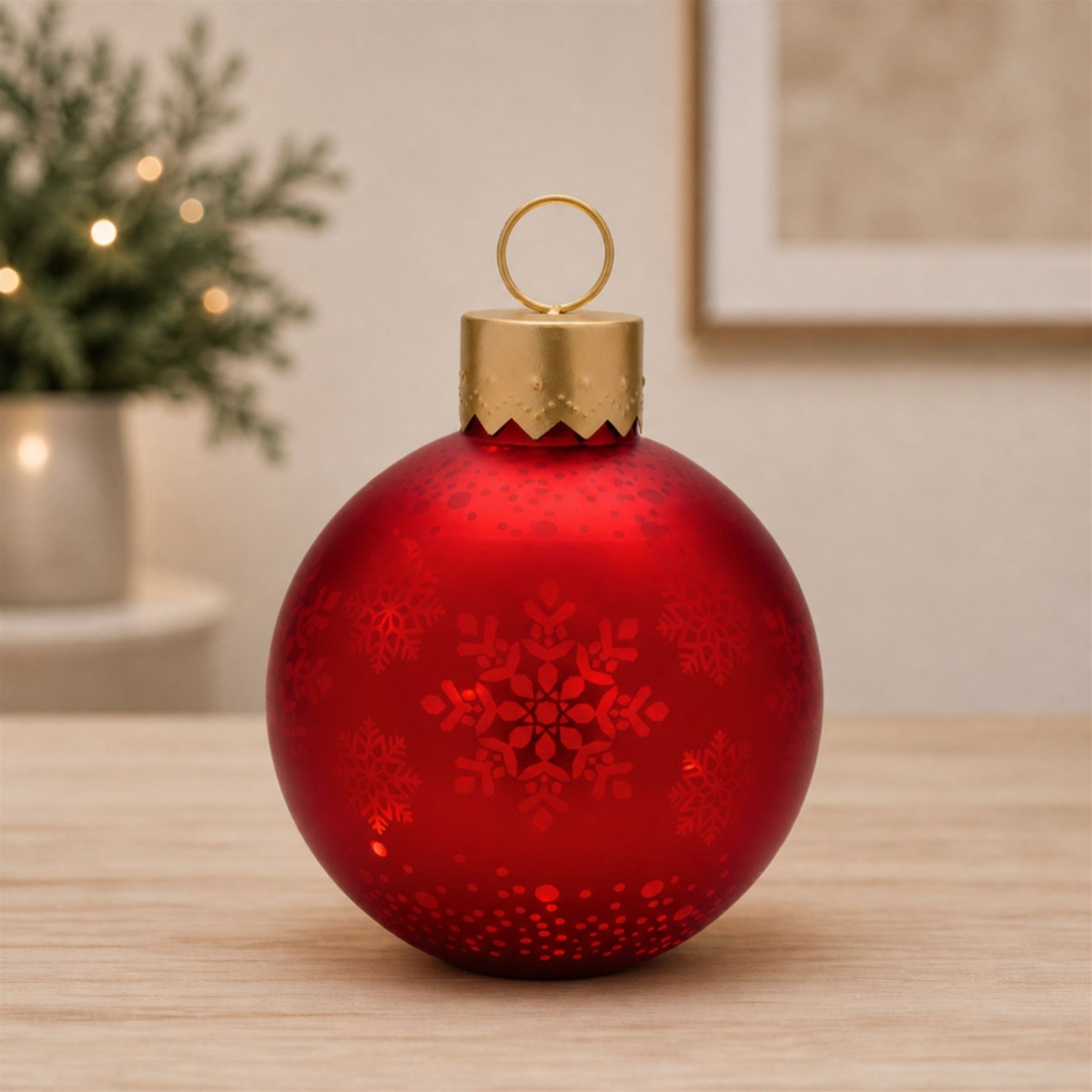 LED Snowflake Ornament Decor 11"H