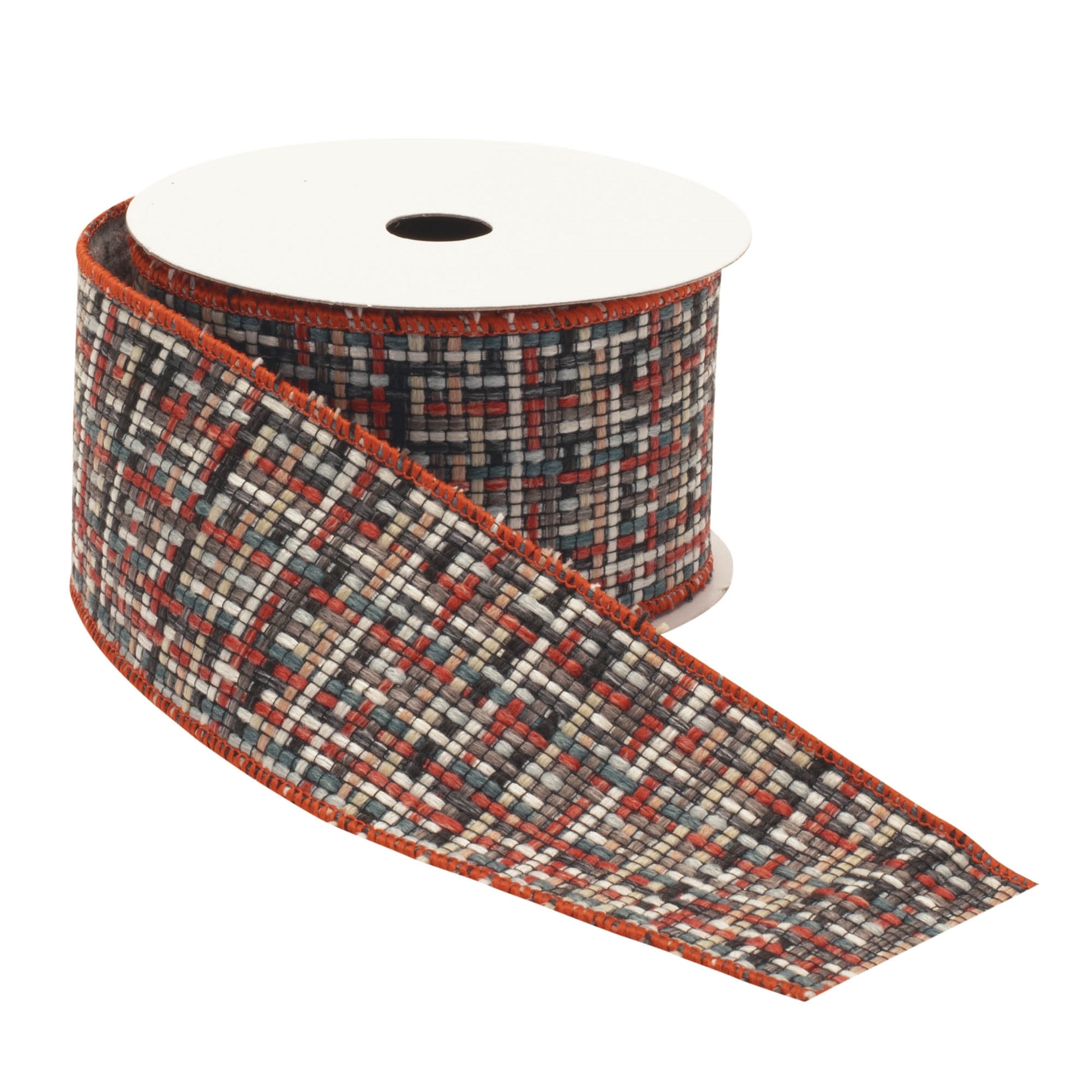 Checkered Woven Wired Ribbon (Set of 2)