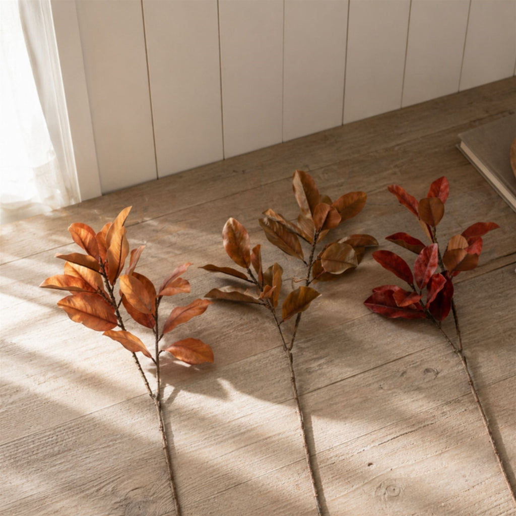 Fall Magnolia Leaf Spray (Set of 6)