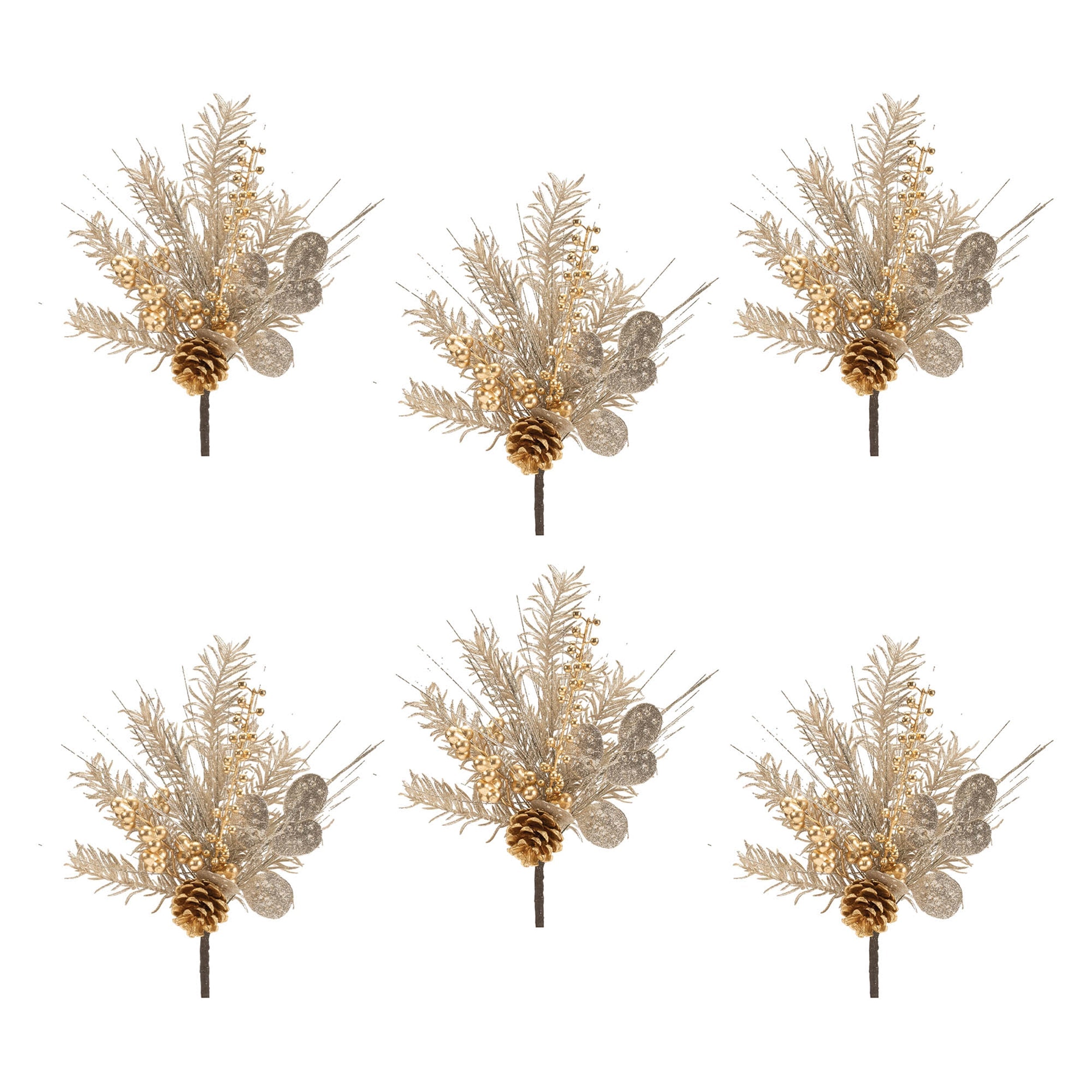 Mixed Pine Eucalyptus Spray (Set of 6)