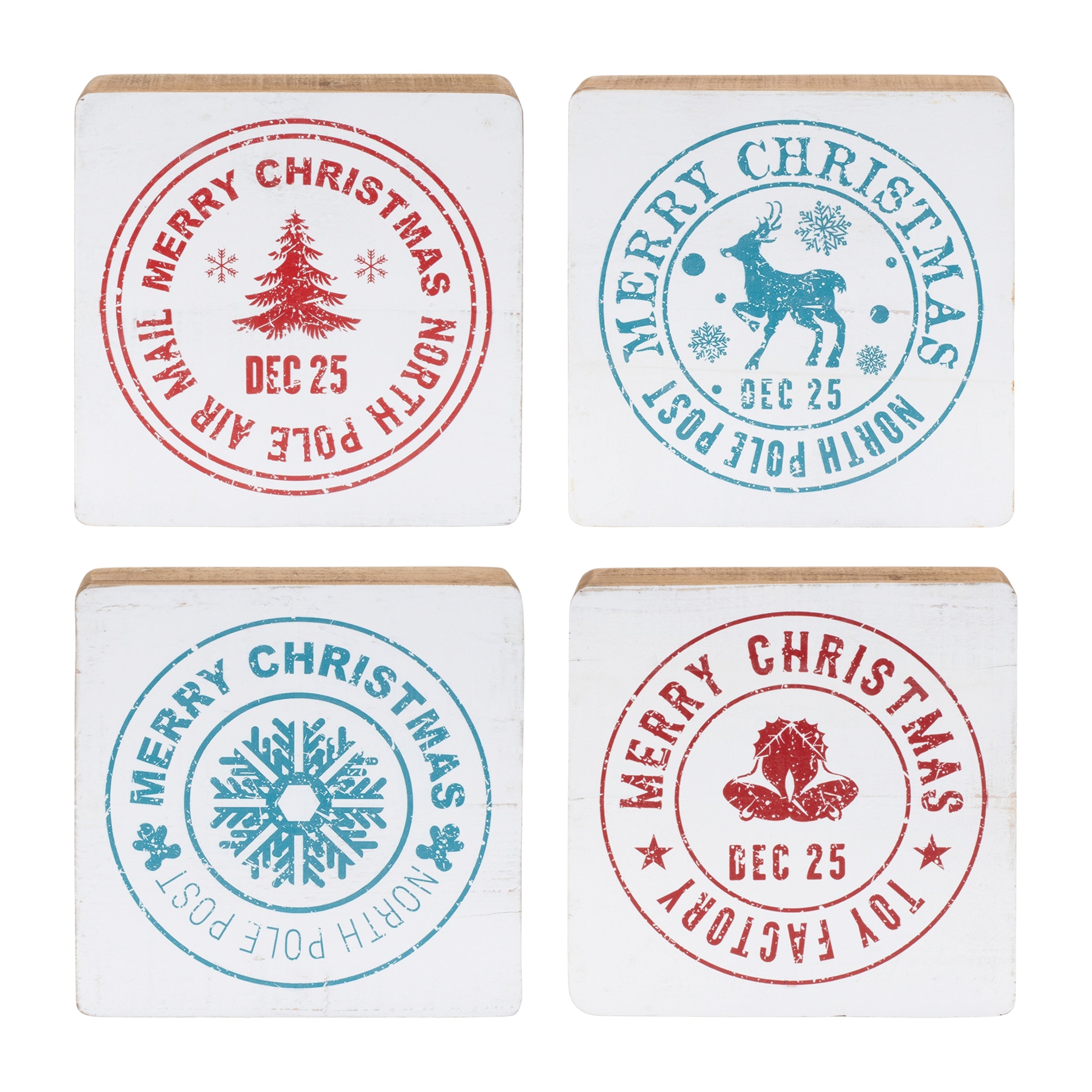 Postal Christmas Stamp (Set of 4)