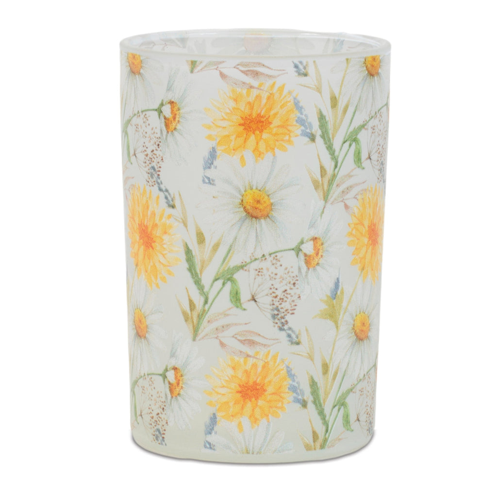 Floral Print Votive Candle Holder (Set of 2)
