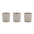 Frosted Glass Votive Holders (Set of 3)