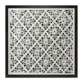 Framed Floral Wall Decor Under Glass 19.5"SQ