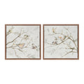 Framed Birds on Branches Canvas Art (Set of 2)