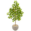 54" Lemon Artificial Tree in Sand Colored Planter