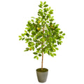 54" Lemon Artificial Tree in Olive Green Planter