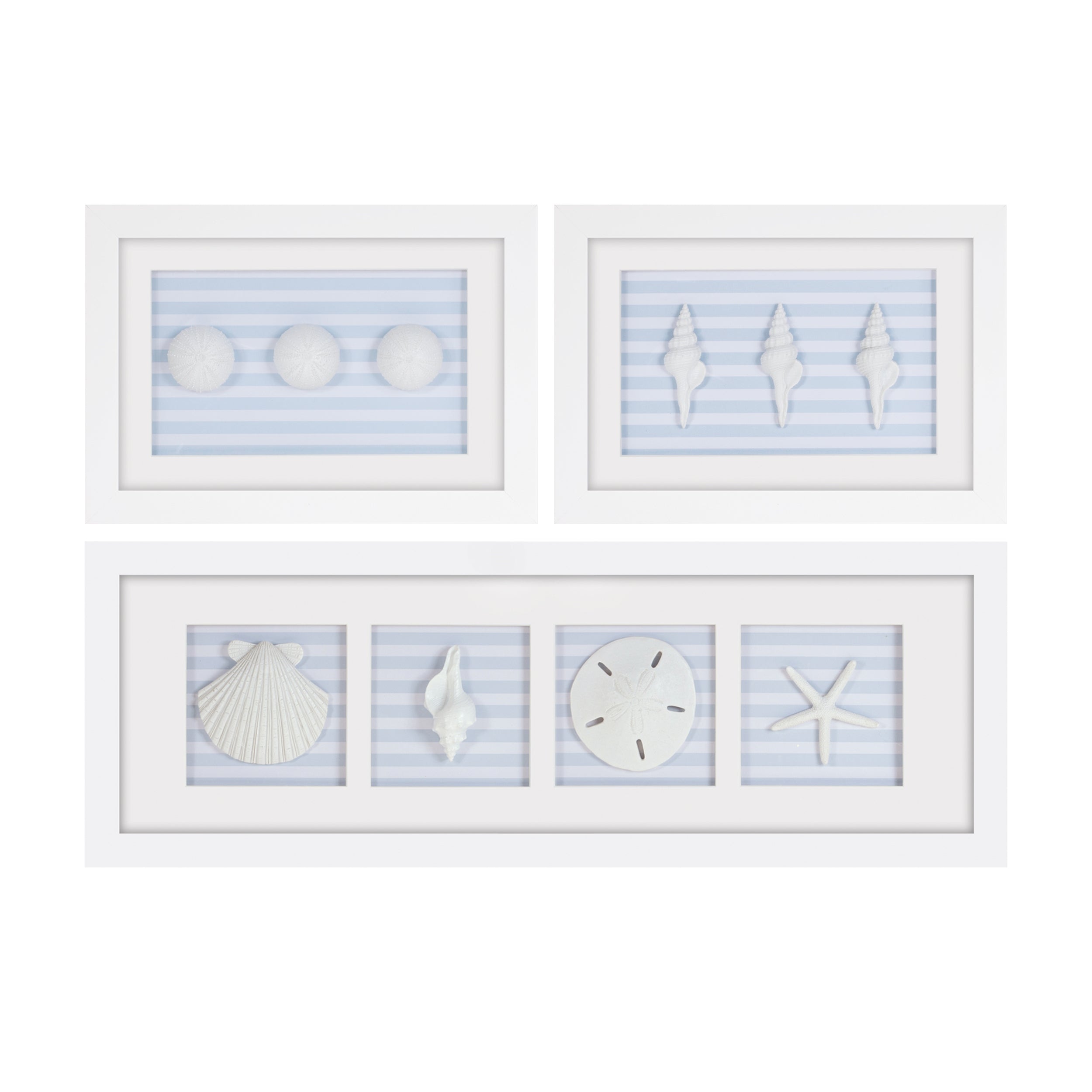 Framed Beach Wall Plaque (Set of 3)