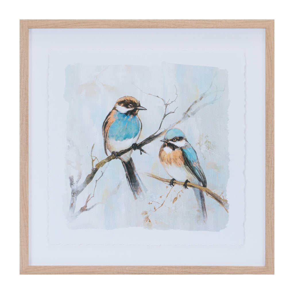 Framed Bird Couple Wall Print (Set of 2)