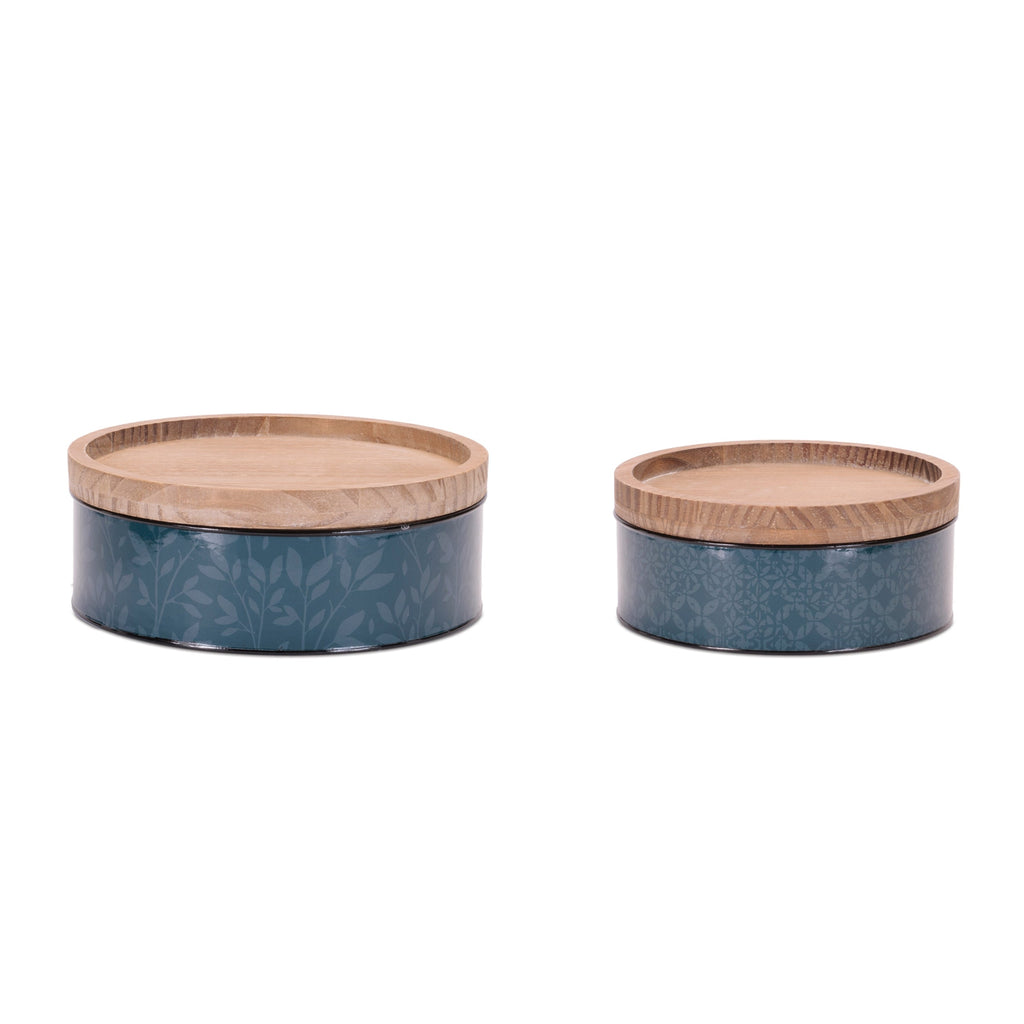 Blue Canisters (Set of 2)