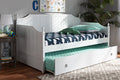 Baxton Studio Millie Cottage Farmhouse Grey Finished Wood Twin Size Daybed with Trundle