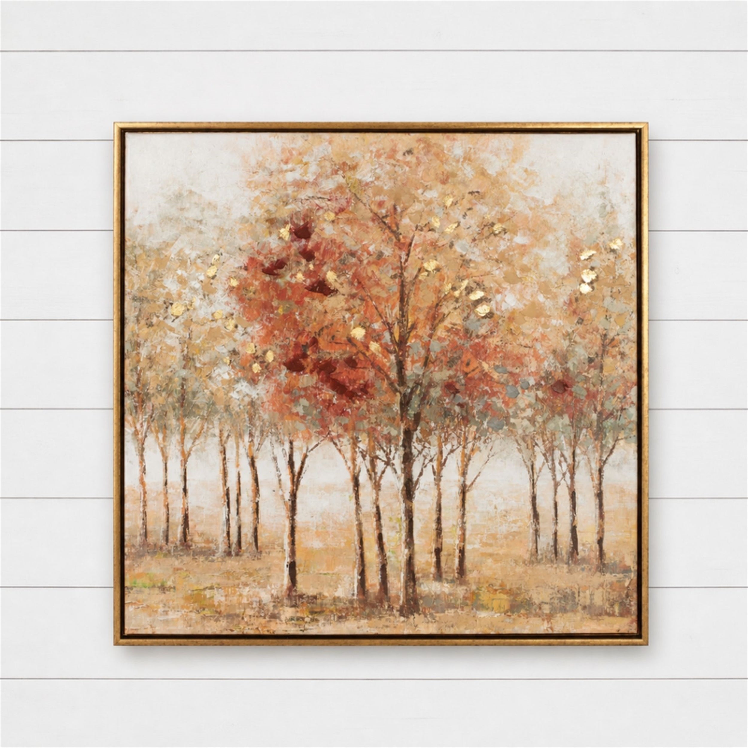 Framed Tree Landscape Wall Canvas 24"SQ