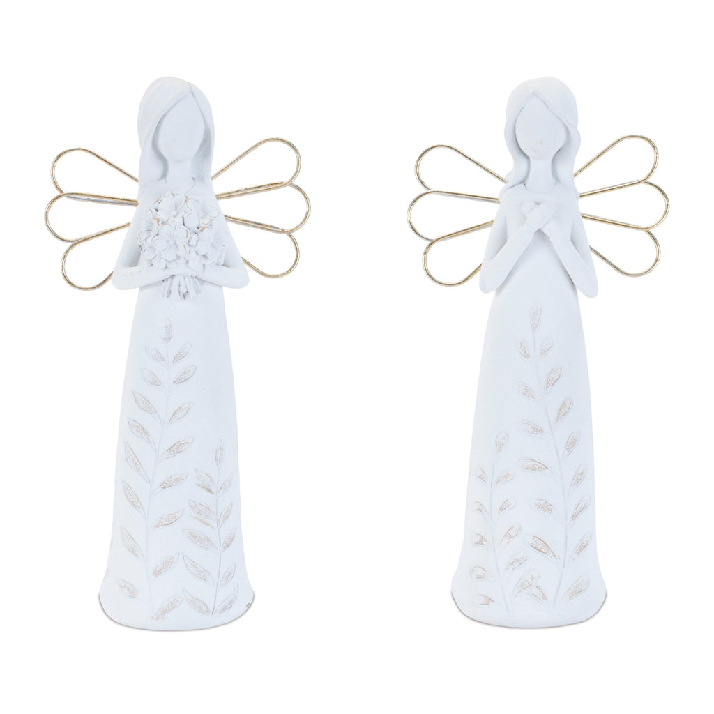 Etched Angel Figurine (Set of 4)