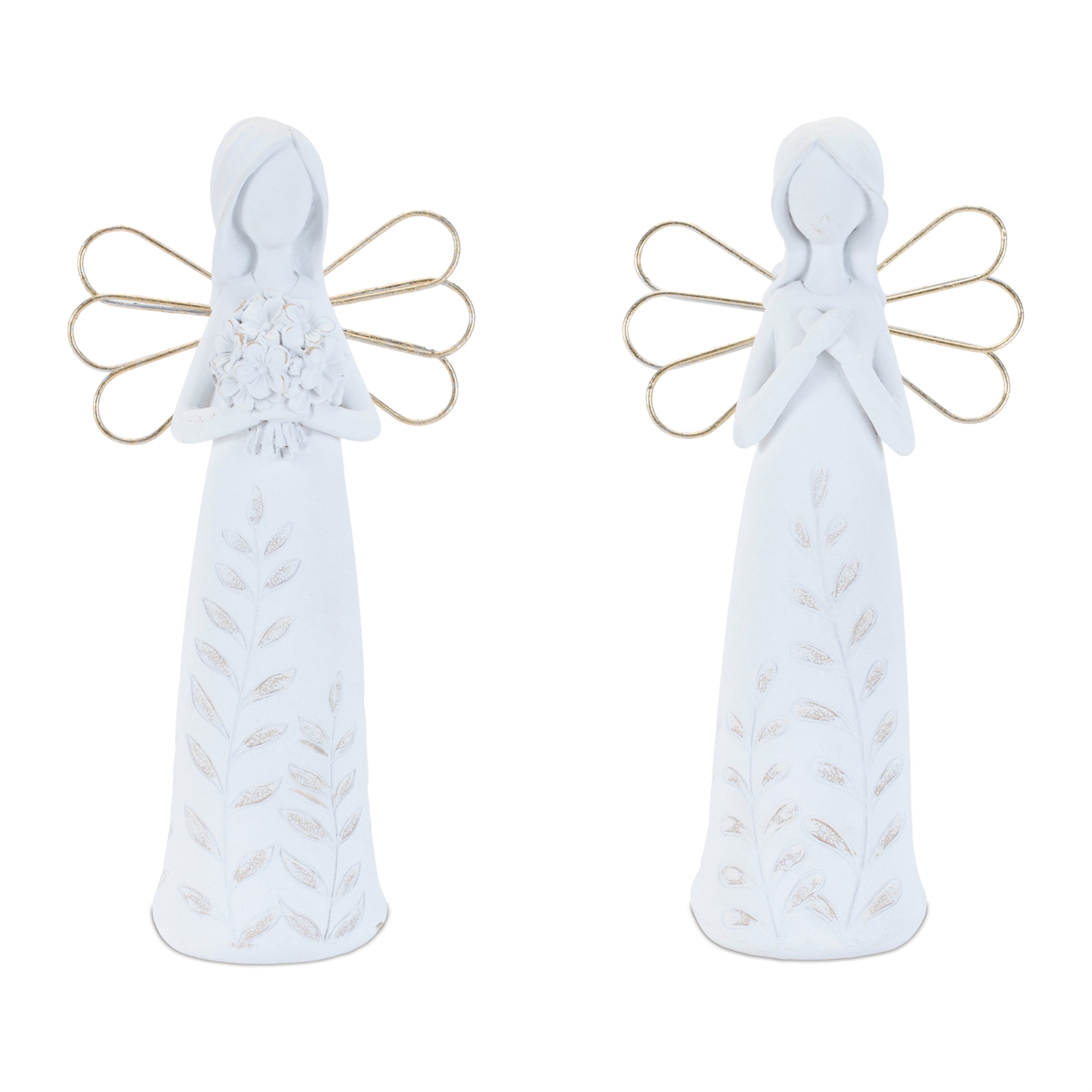 Etched Angel Figurine (Set of 4)
