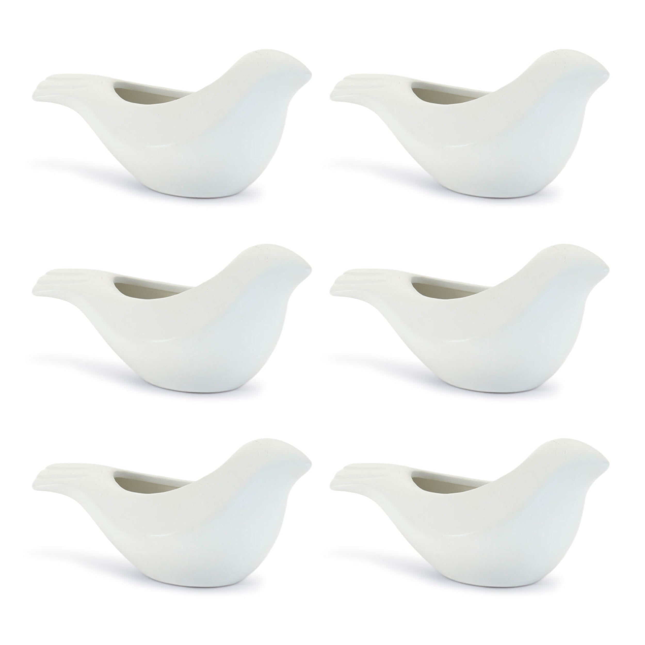 Ceramic Bird Planter (Set of 6)
