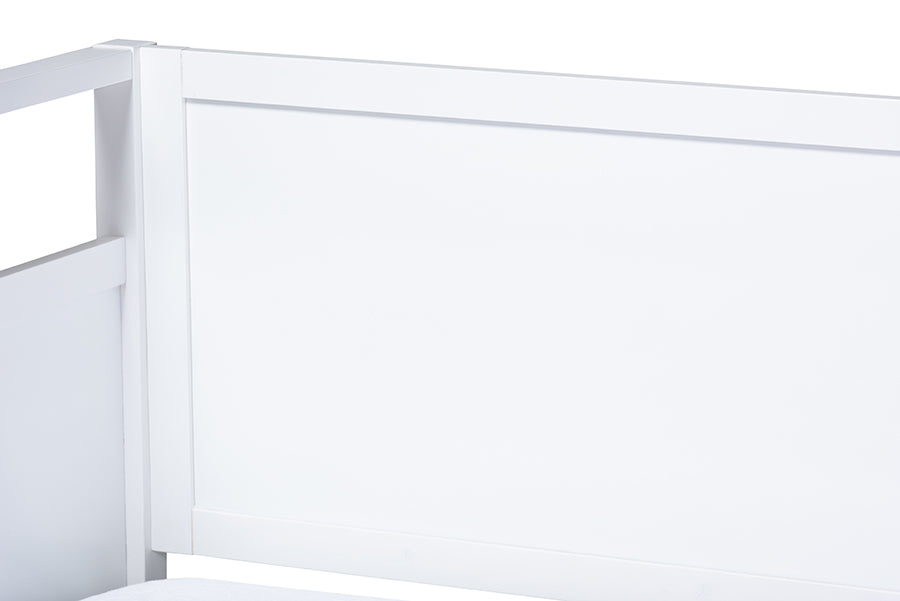 Baxton Studio Cintia Cottage Farmhouse White Finished Wood Twin Size Daybed