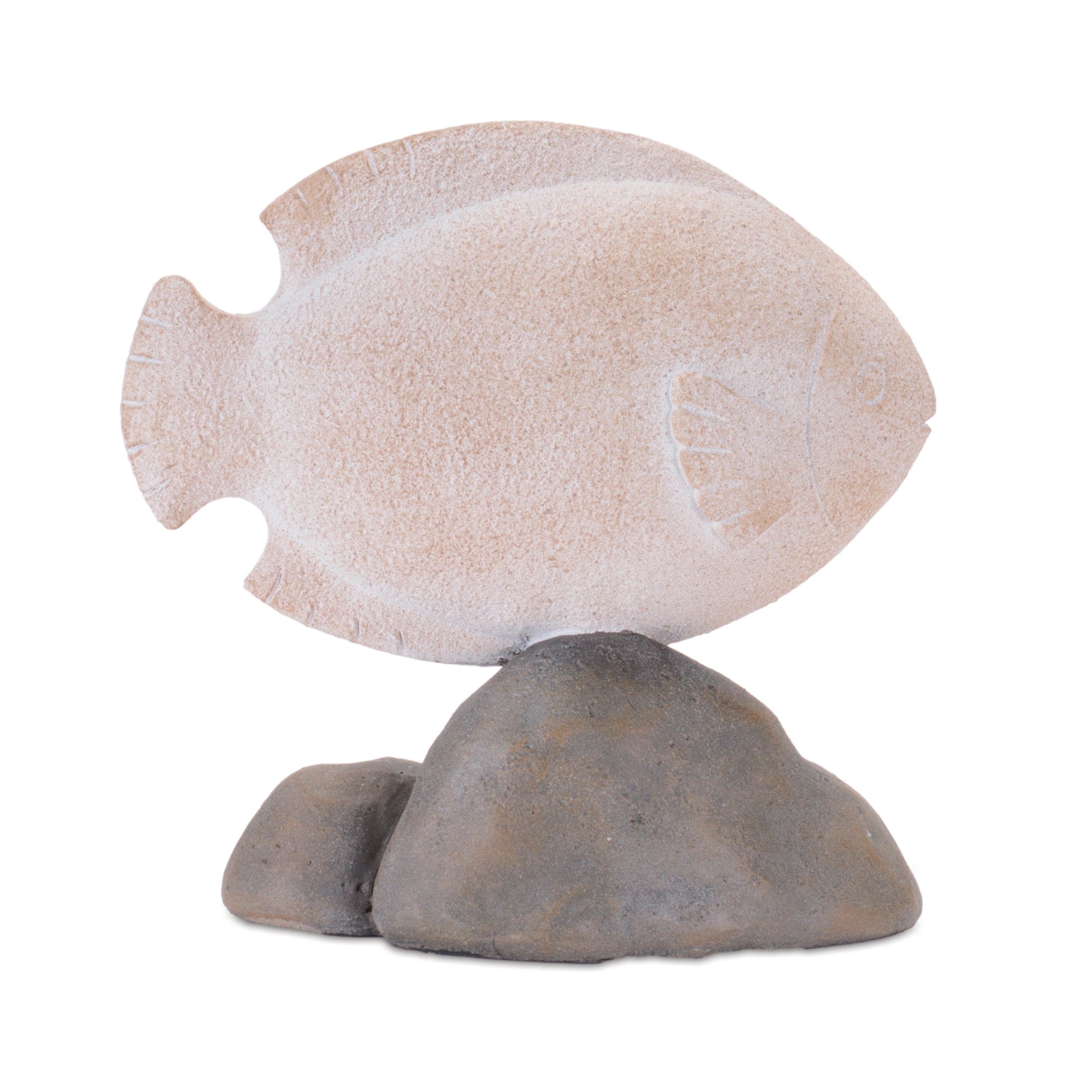 Fish on Rock Decor (Set of 4)