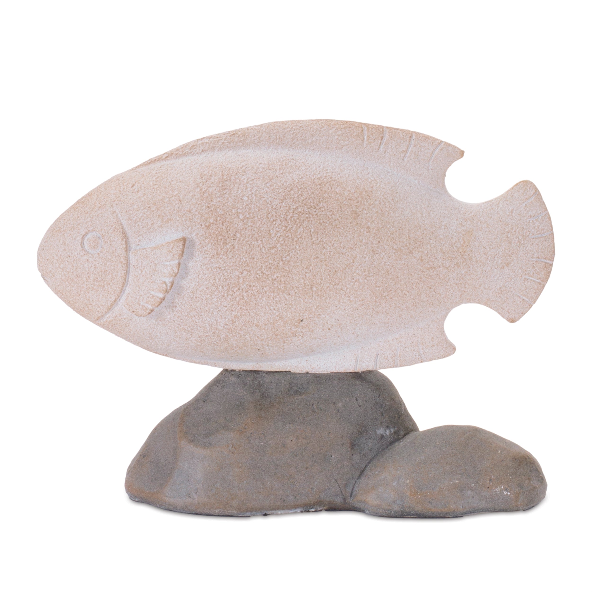 Fish on Rock Decor (Set of 4)