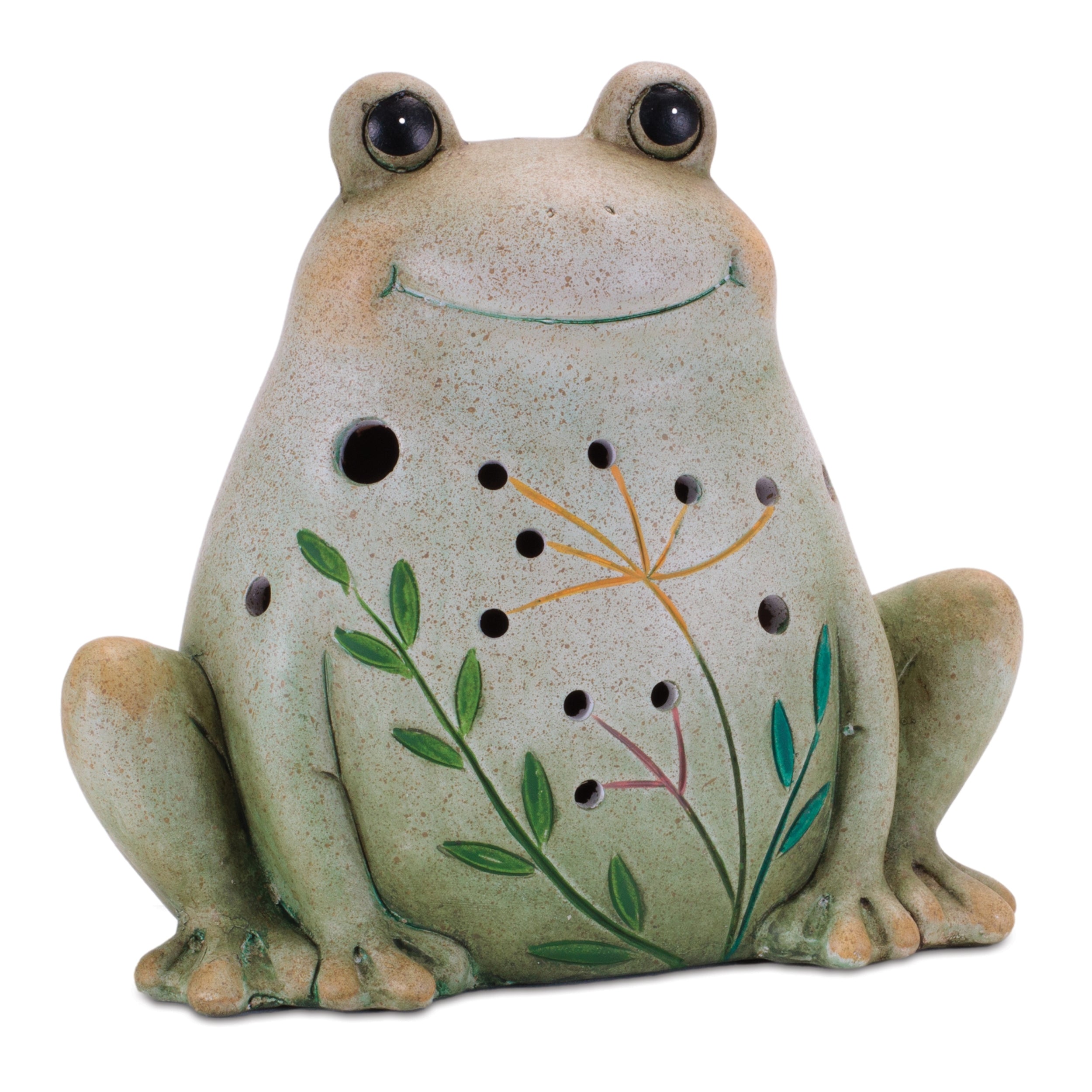 Terra Cotta Frog and Snail Decor (Set of 2)