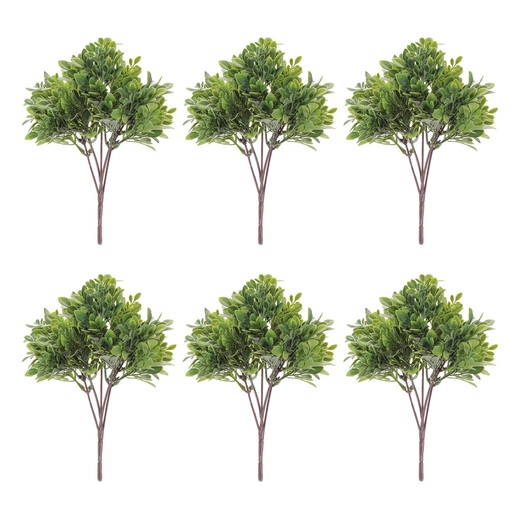 Boxwood Foliage Bush (Set of 6)