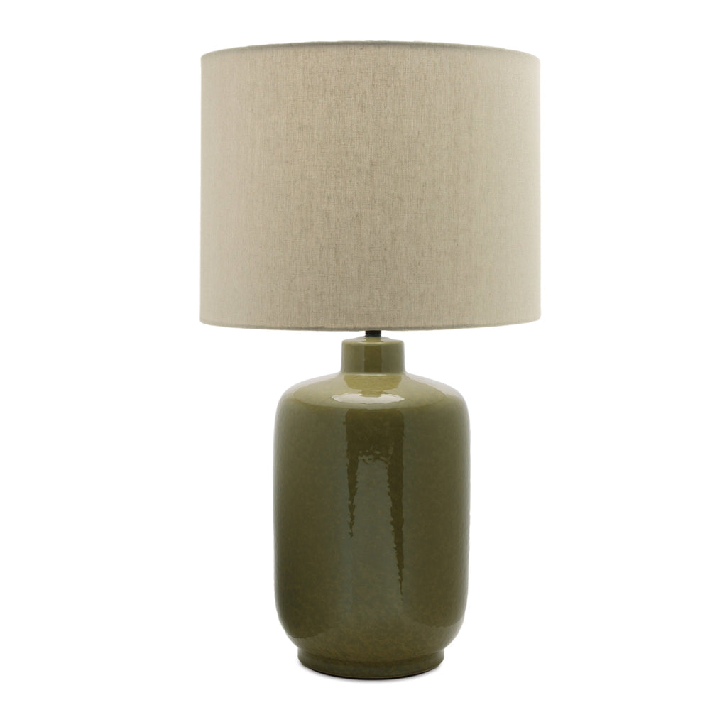 Modern Glazed Ceramic Table Lamp 27.5"H