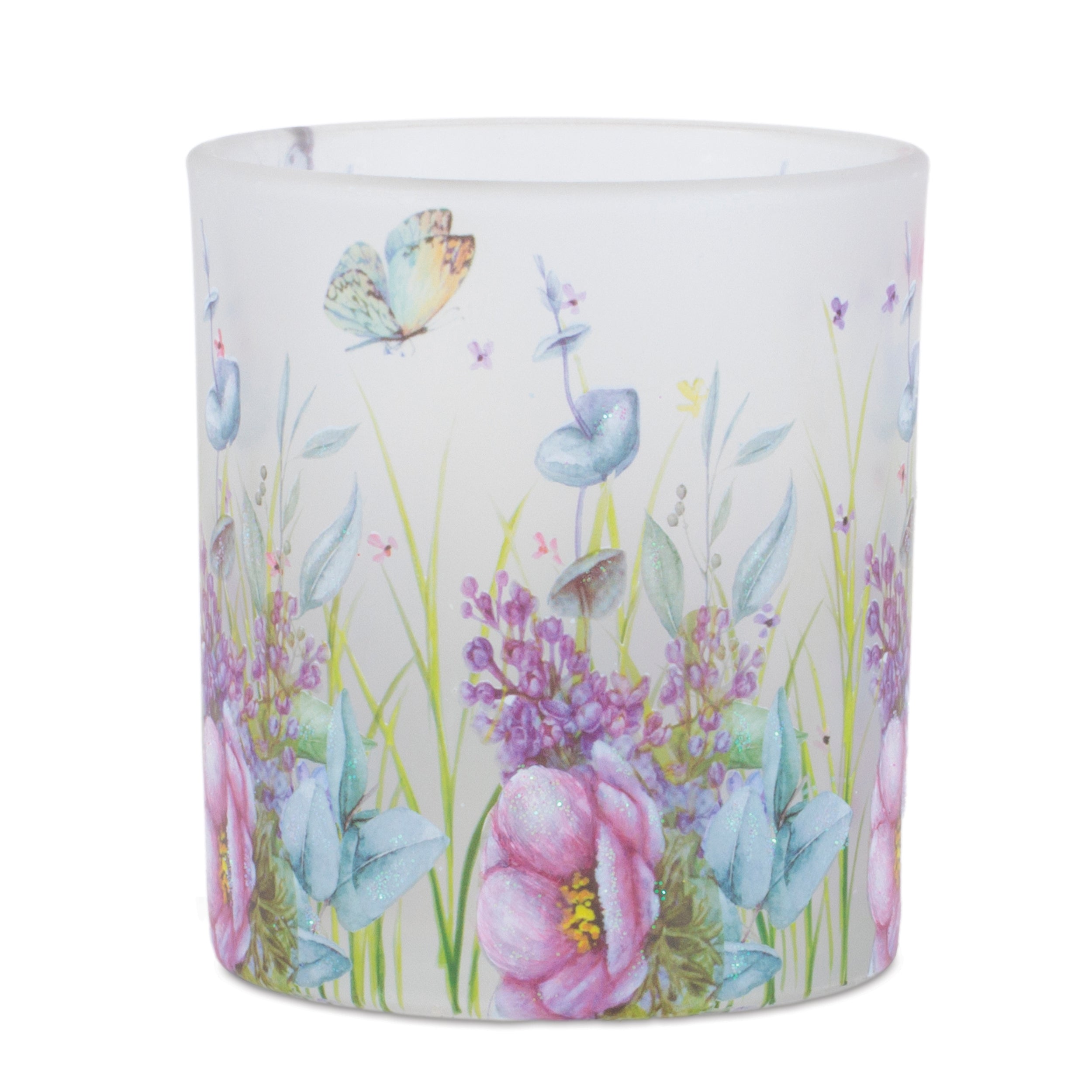 Floral Butterfly Votive Candle Holder (Set of 6)