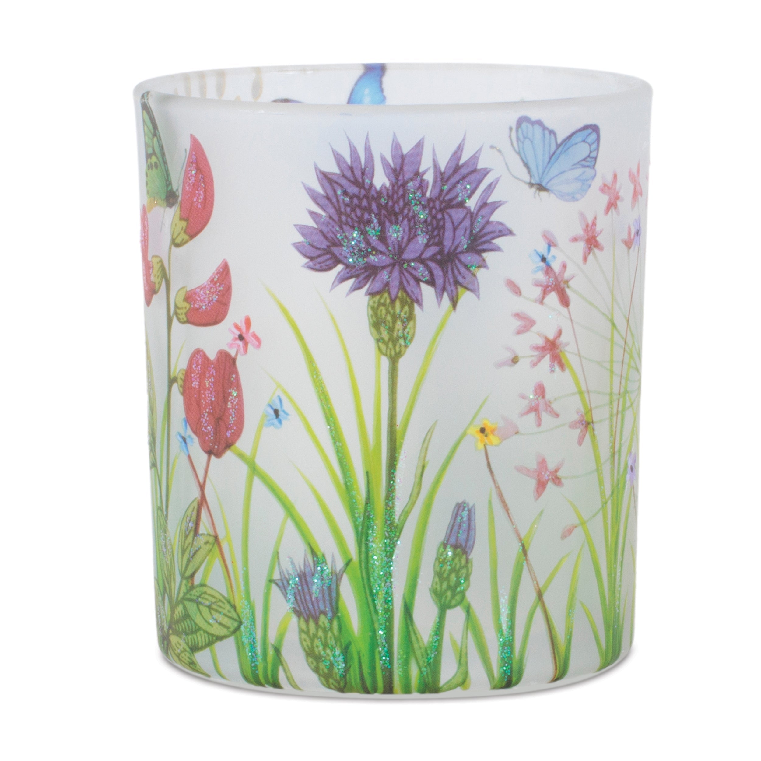 Floral Butterfly Votive Candle Holder (Set of 6)