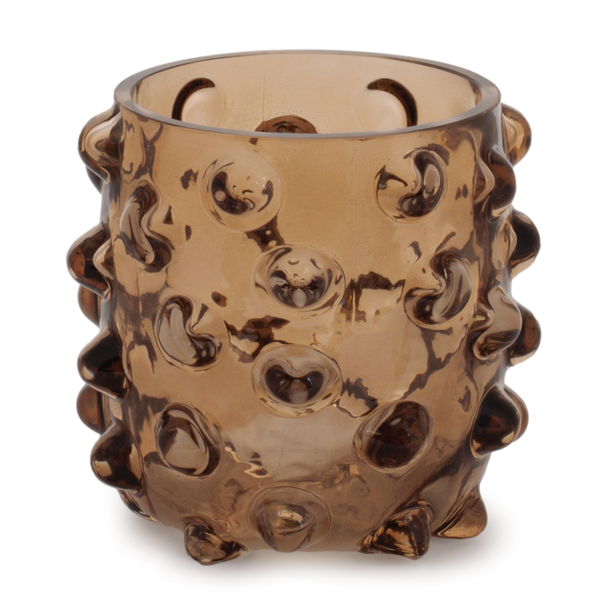 Textured Glass Candle Holder (Set of 6)