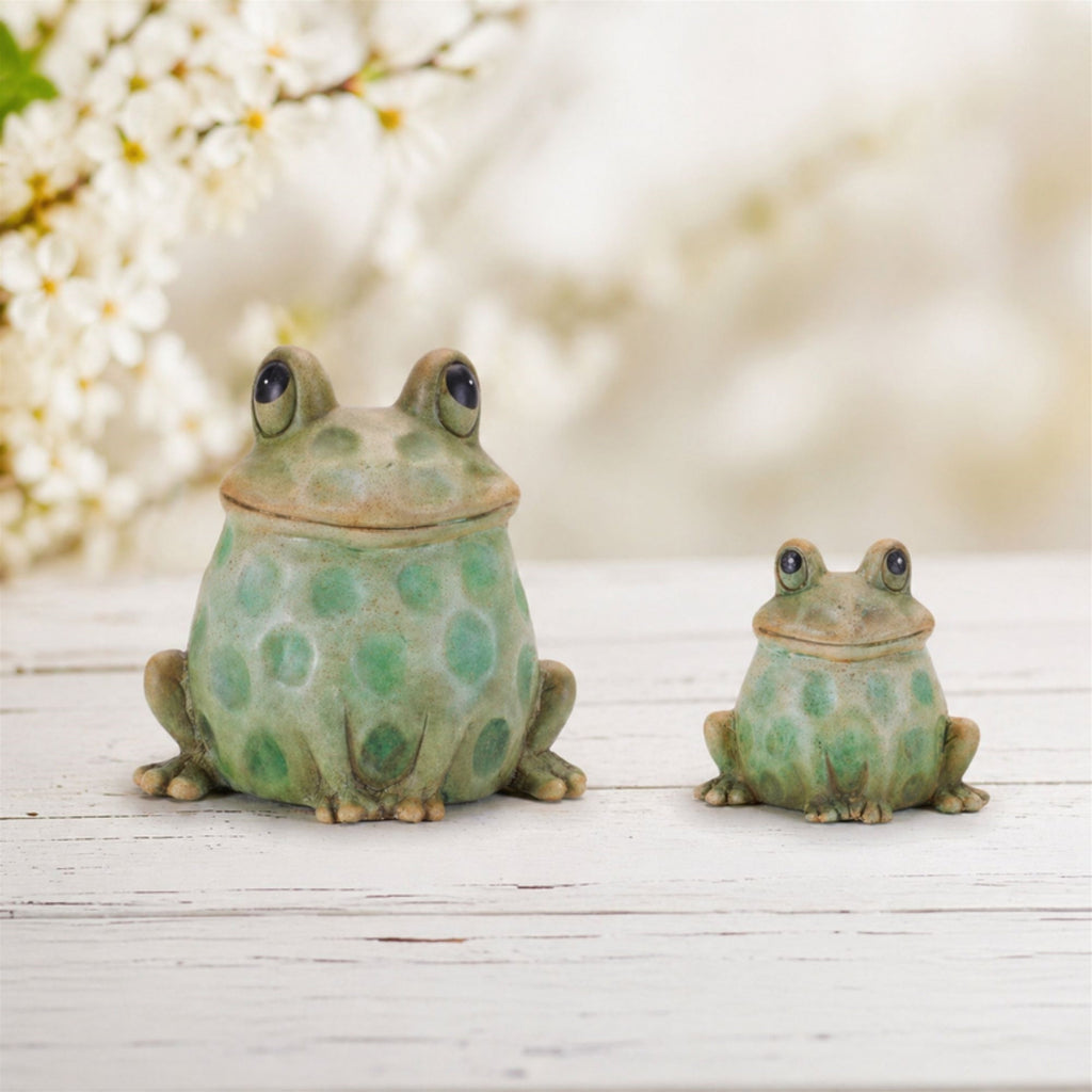Terra Cotta Sitting Garden Frog (Set of 4)