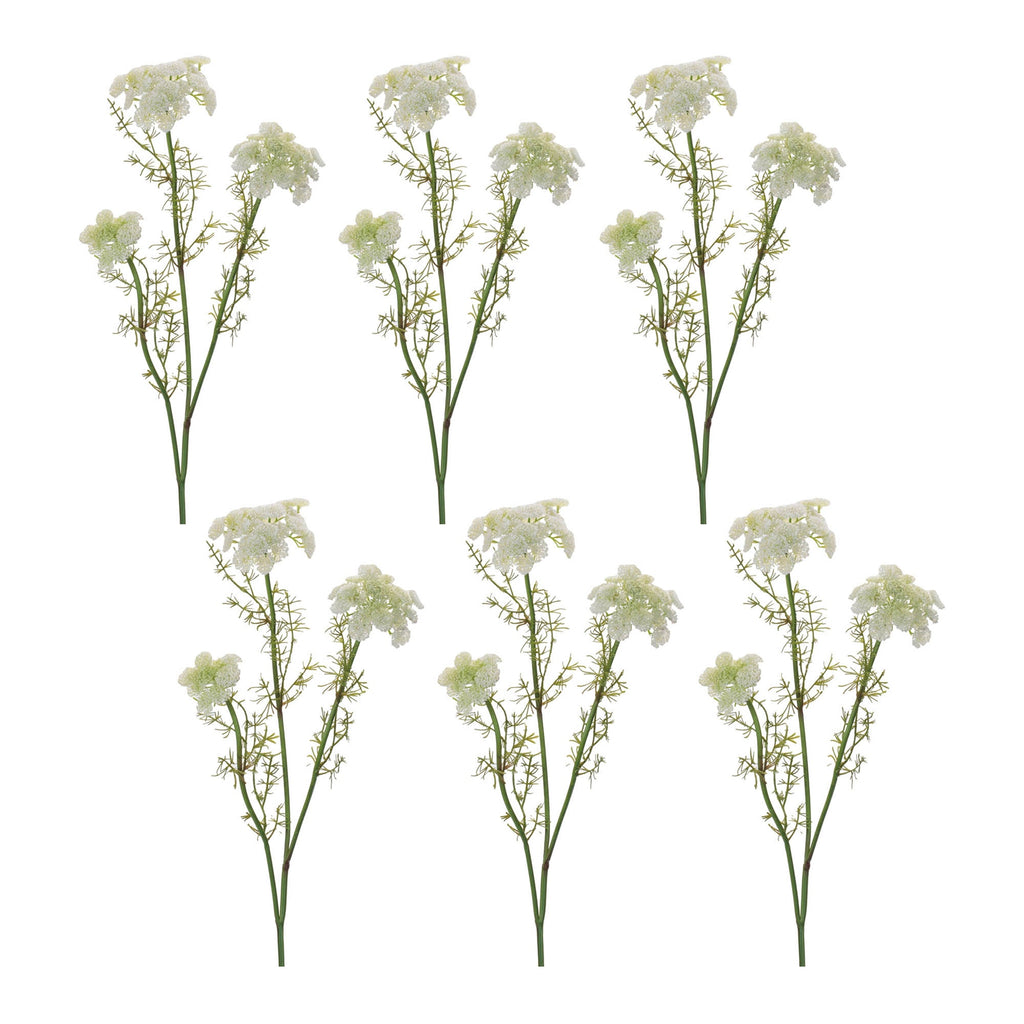 Queen Anne's Lace Floral Spray (Set of 6)