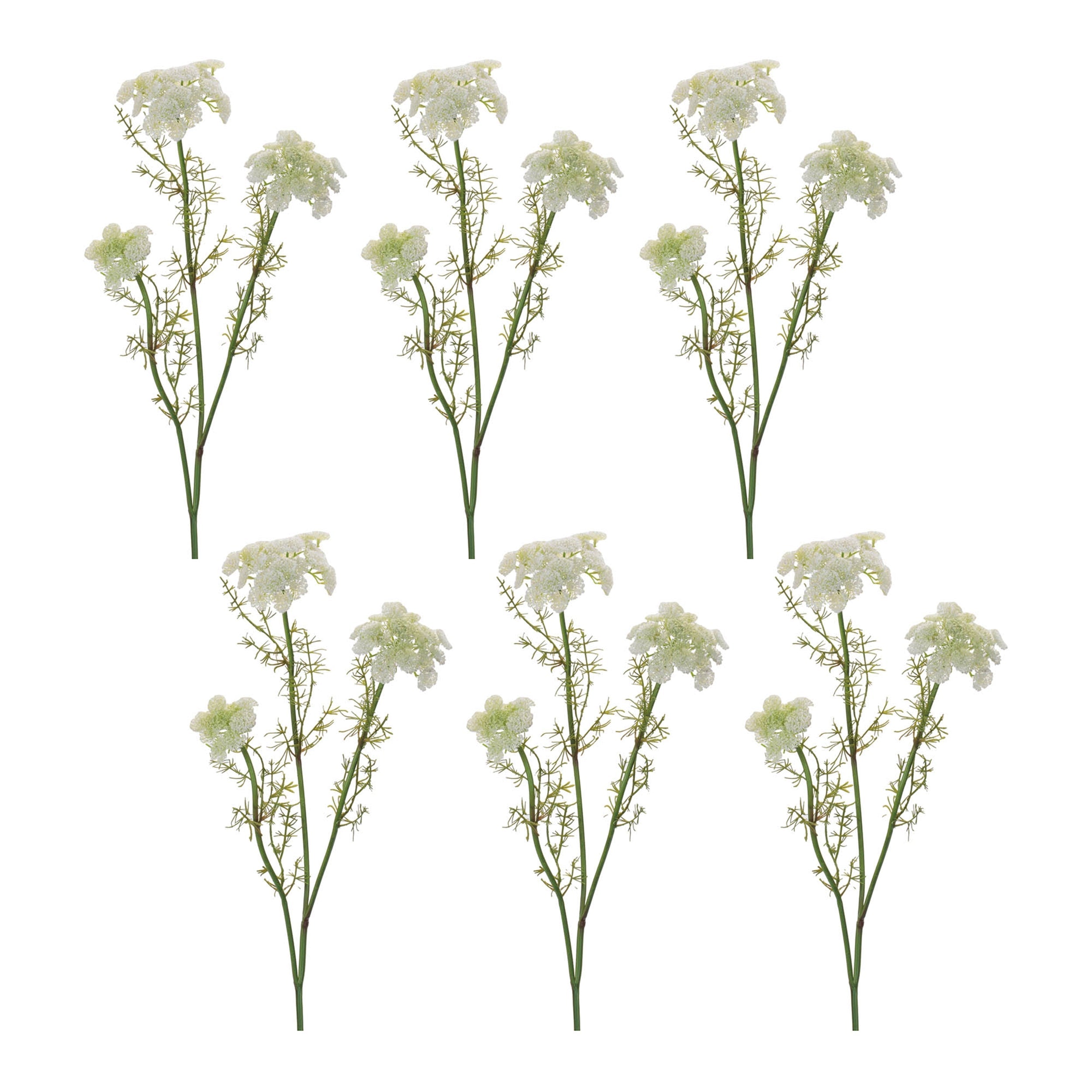 Queen Anne's Lace Floral Spray (Set of 6)