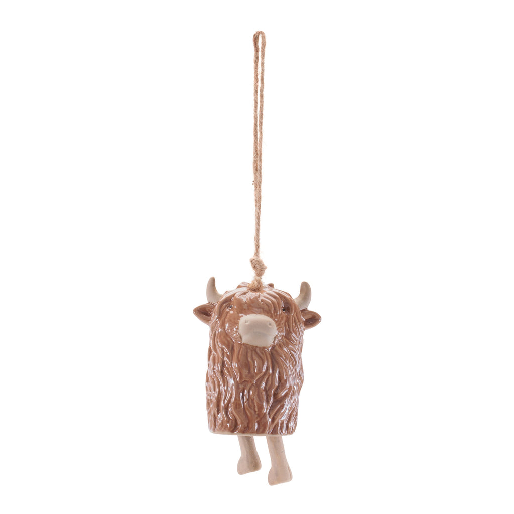 Highland Cow Ornament Set of 8