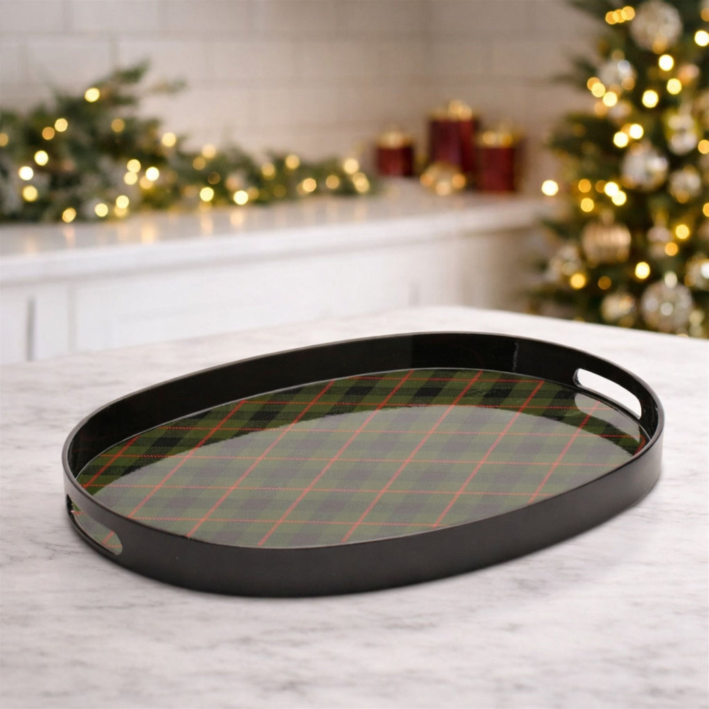 Holiday Plaid Tray 17.5"L
