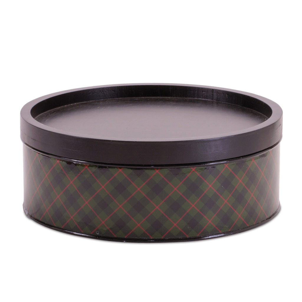 Plaid Iron Canister (Set of 2)
