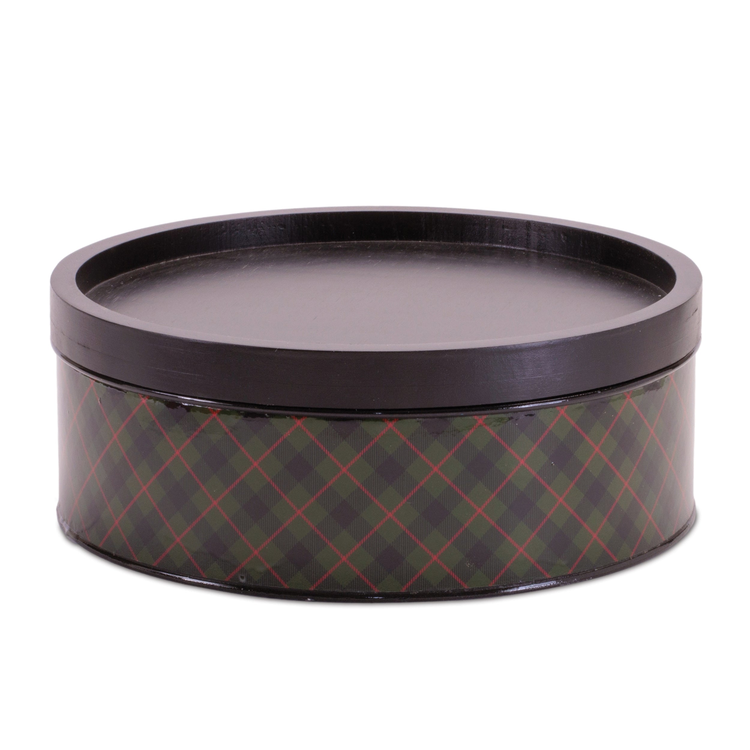 Plaid Iron Canister (Set of 2)