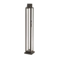 Modern Iron and Glass Taper Candle Lantern 21.5"H