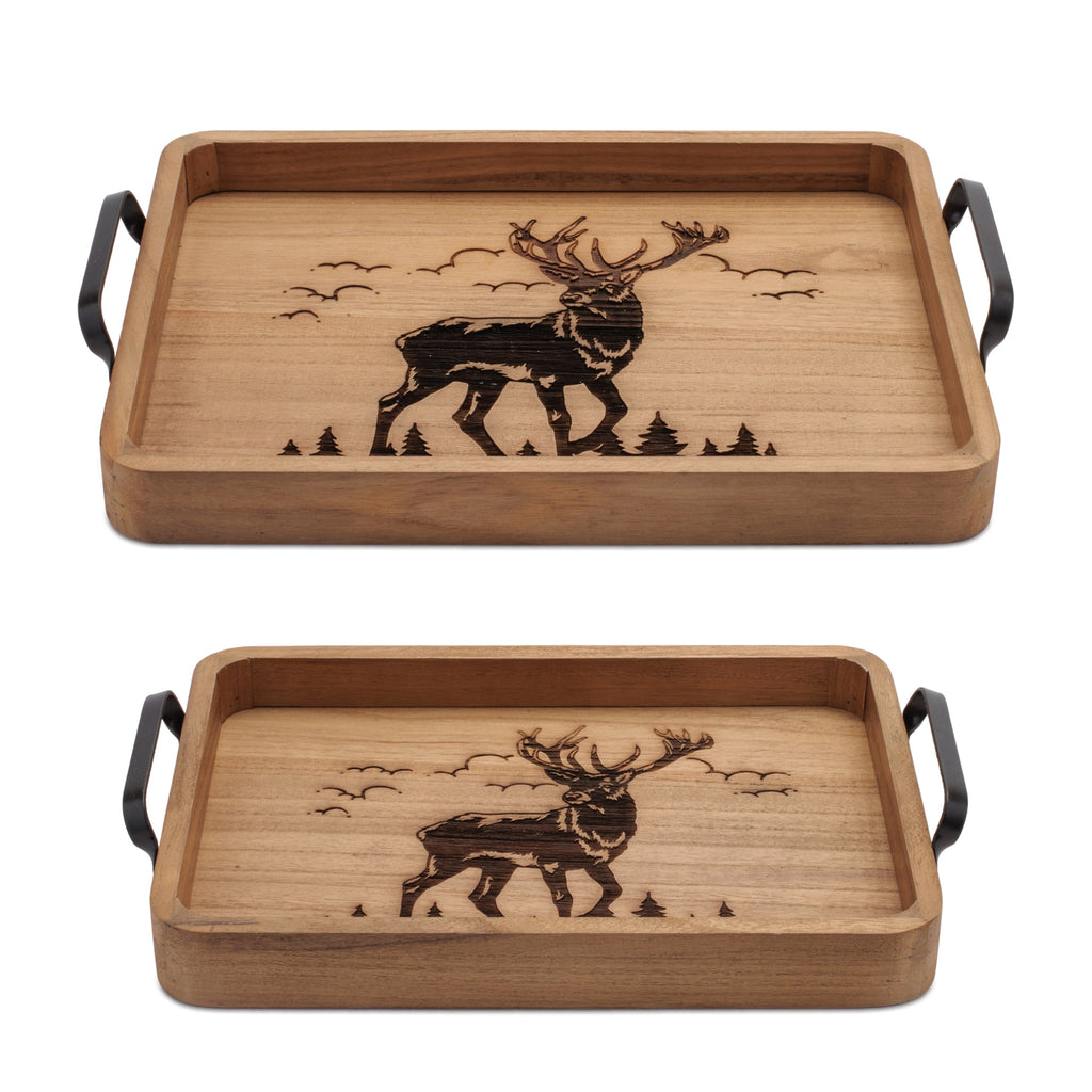 Woodland Deer Trays (Set of 2)