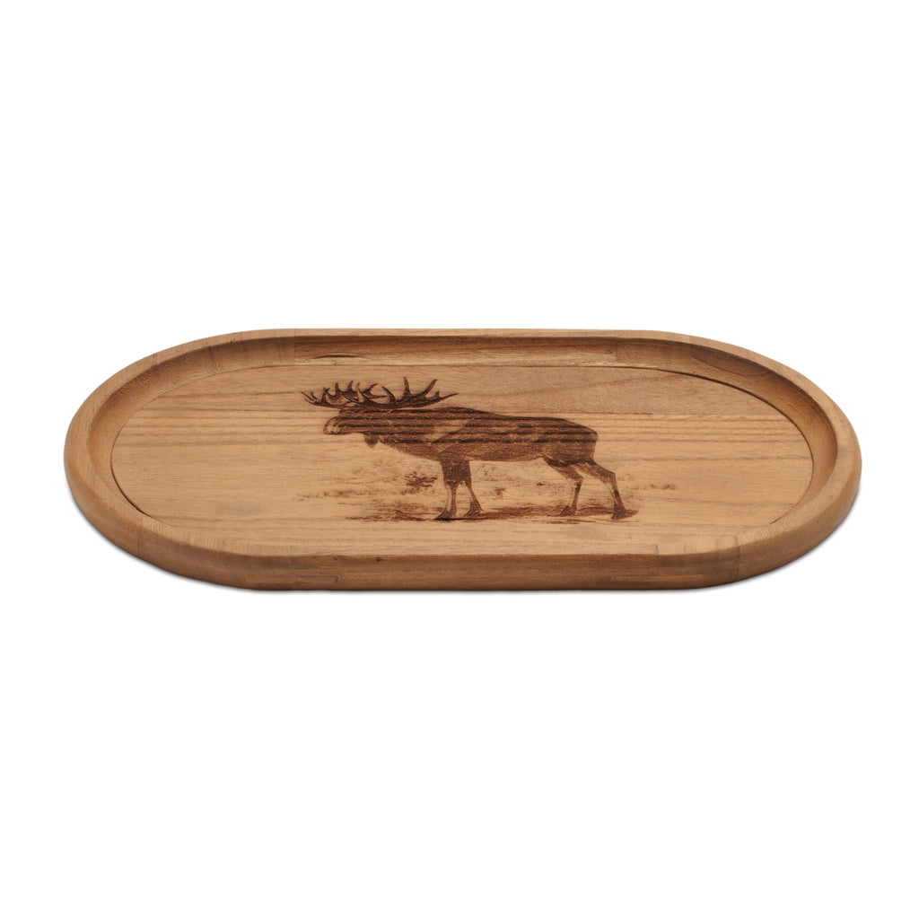 Woodland Moose Wood Trays (Set of 2)