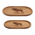 Woodland Moose Wood Trays (Set of 2)