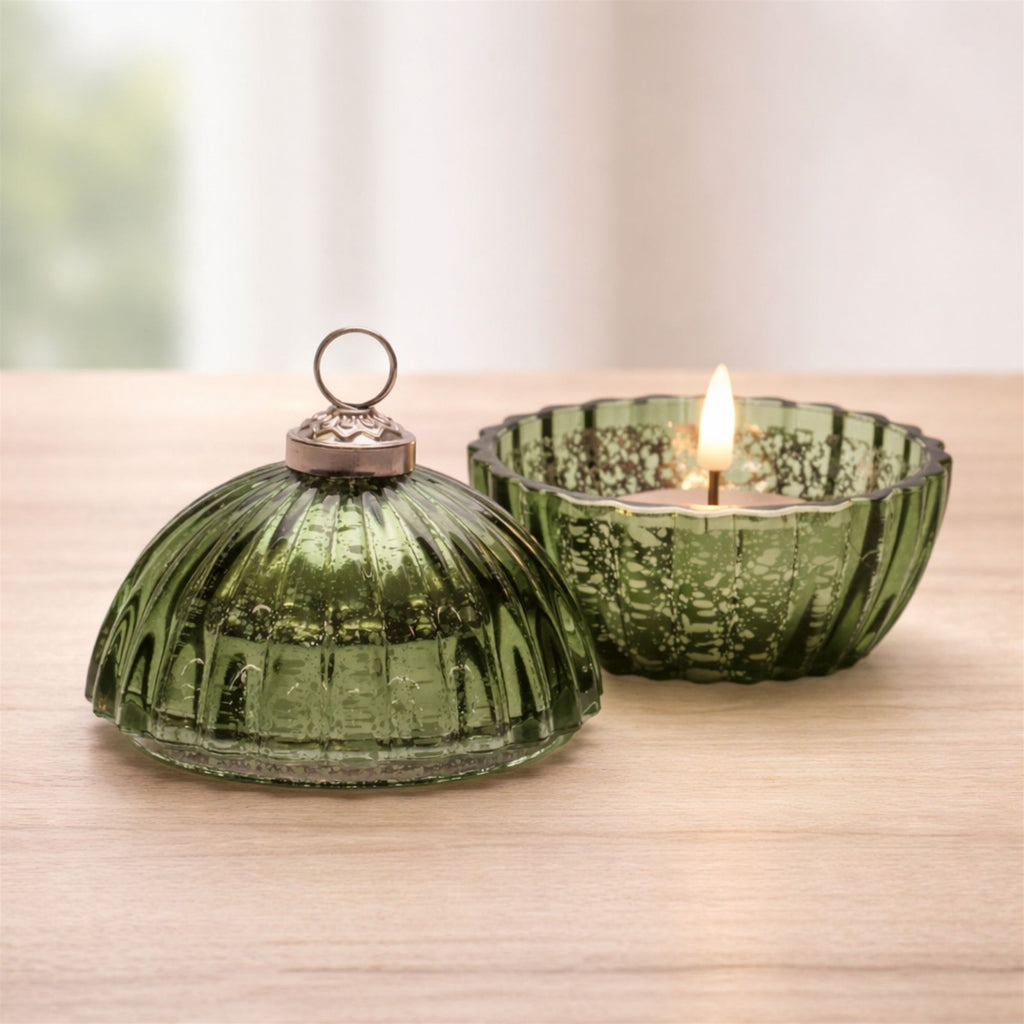 LED Candle Ornament 4"D