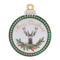 Merry Christmas Deer Ornament Wall Sign 15"H