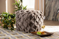 Baxton Studio Asuka Moroccan Inspired Taupe Handwoven Cotton Fringe Pouf Ottoman