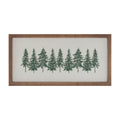 Embroidered Pine Tree Wall Art 16"L