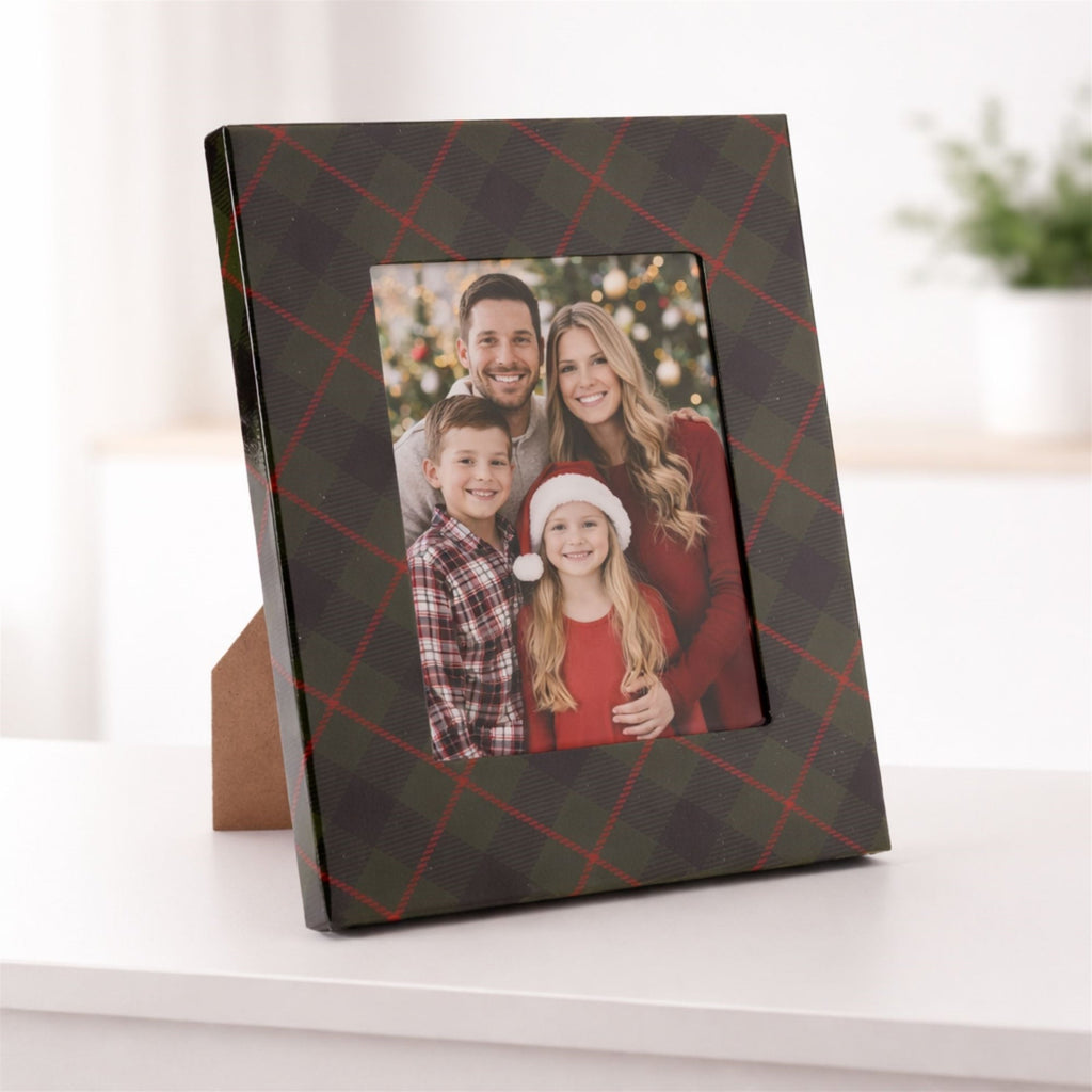 Green and Red Plaid 5x7 Photo Frame