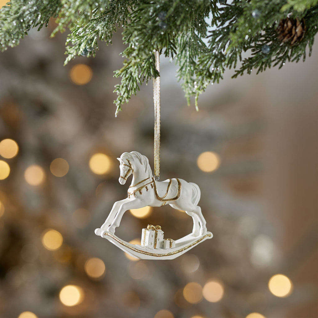 Rocking Horse Ornament Set of 12