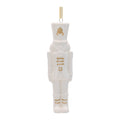 Porcelain Nutcracker Ornament with Gold Accents (Set of 12)