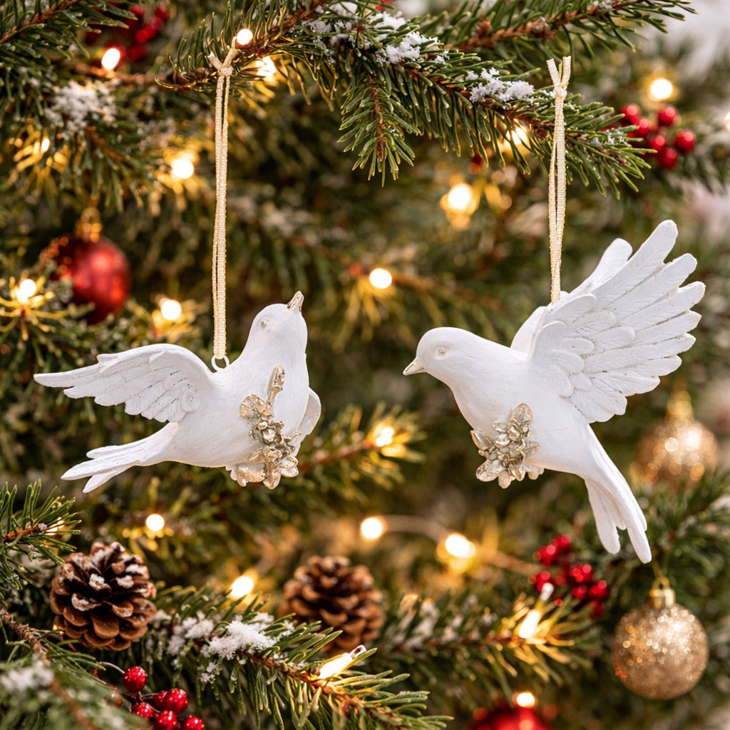Dove Ornament Set of 4