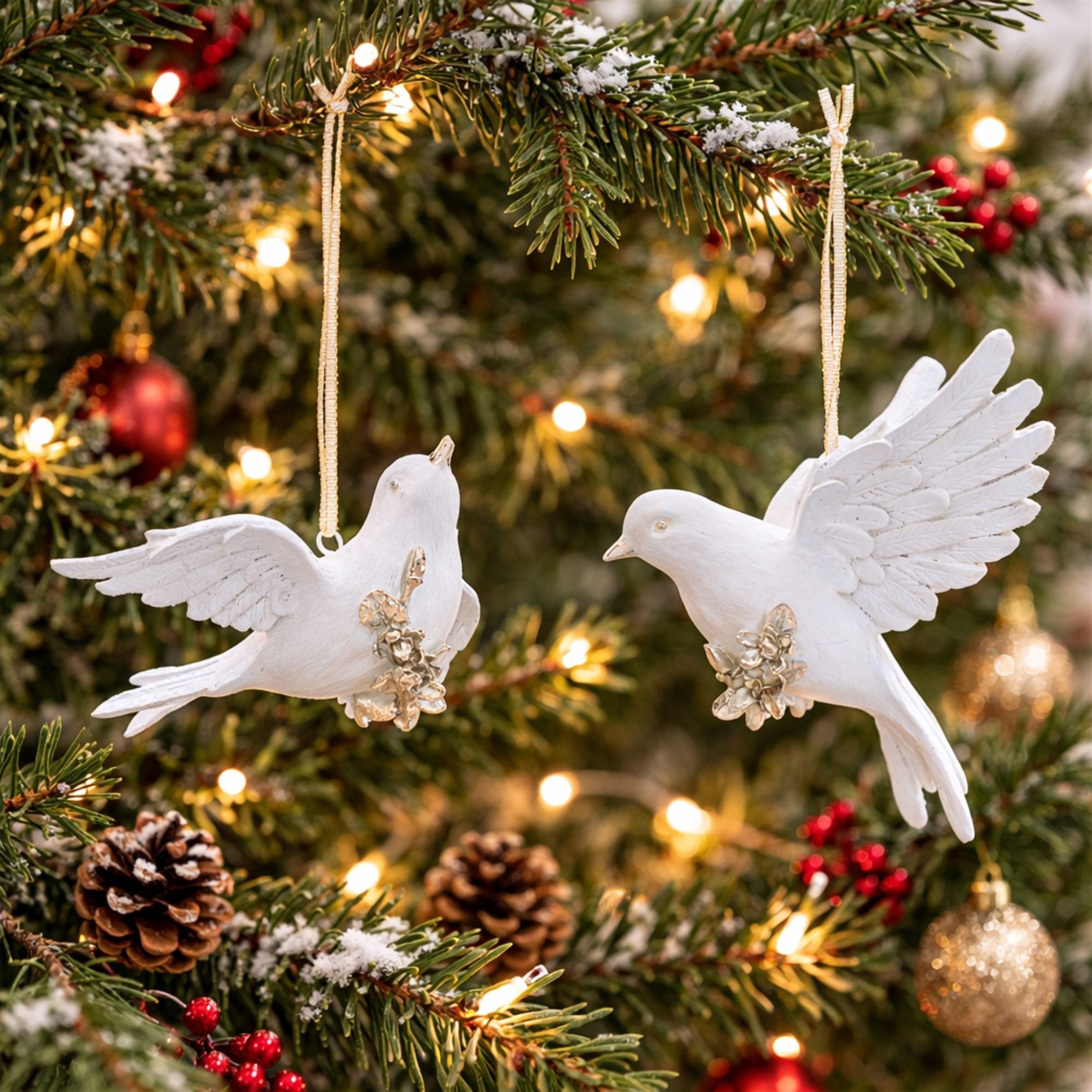 Dove Ornament Set of 4