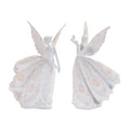 Ornate Glittered Angel with Gold Accents (Set of 2)